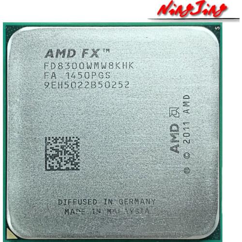 AMD FX-8300 FX 8300 FX8300 3.3 GHz Eight-Core 8M Processor Socket AM3+ CPU 95W Bulk Package FX-8300