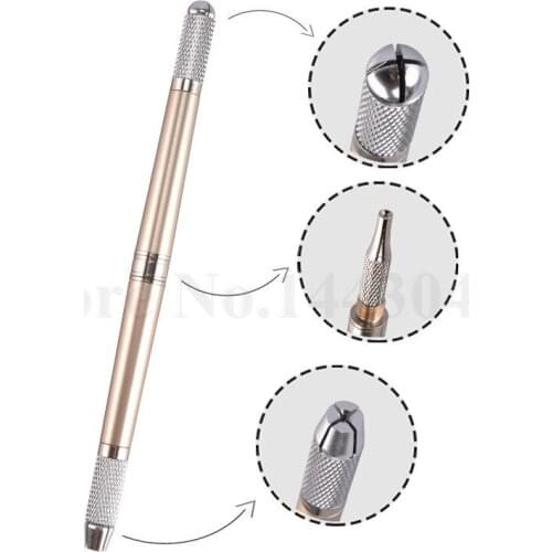 Freeshipping 1Pcs Professional 3D Microblalding Tattoo Eyebrow Manual Pen For Permanent Makeup