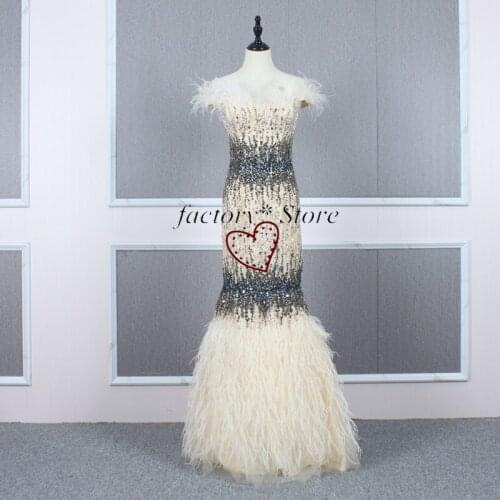 Noble tuo niao mao Dress yan hui qun Slim Slimming Host Dress Toast Skirt Catwalk Show Evening Dress