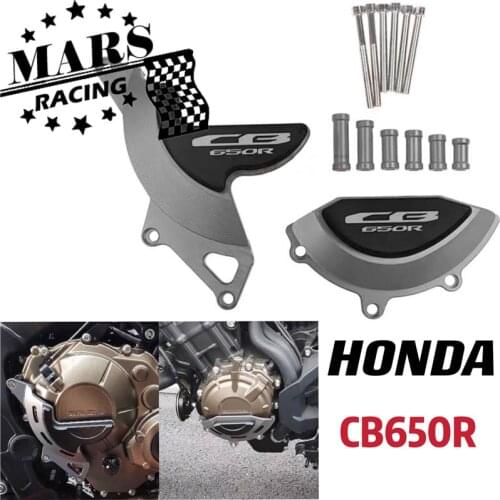 Guard of engine side protective cover accident slider falling protector fits for honda CB650R cb650r 2019 2020 2021 neo coffee