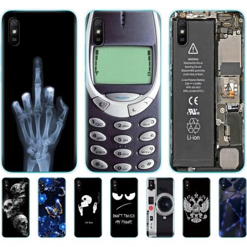 For xiaomi redmi 9A Case Silicon Back Cover Phone Case For redmi 9A Soft Case 6.53 inch funds etui bumper coque