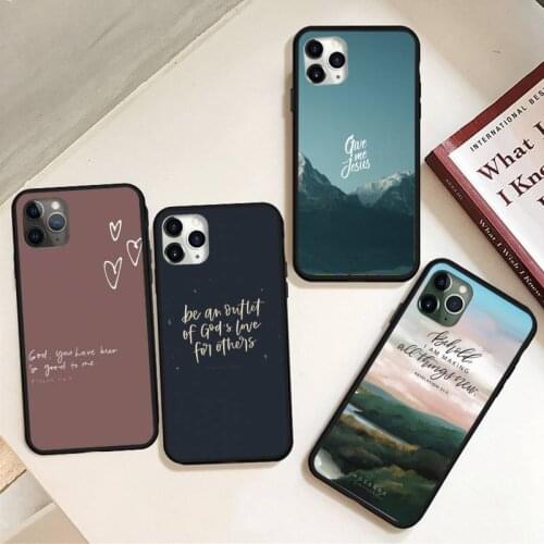 Jesus Christian Faith Cross Admire Phone Case for iPhone 11 12 pro MINI XS MAX 8 7 6 6S Plus X 5S SE 2020 XR