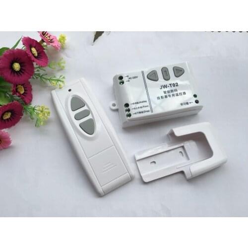 AC 220V Digital Projection Screen Controller Electrical Curtain Motor Wireless Remote Control Switch Receiver 315/433MHZ