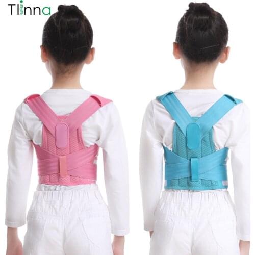Tlinna Children Back Belt Kids Posture Corrector Back Shoulder Support Belt Adult Corset Protection Braces For Girl Boy