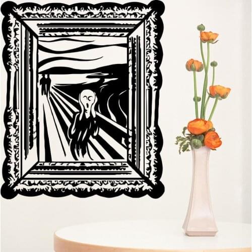 Edvard Munch Skrik Scream Art home decor wall sticker vinyl decoration wall decals removable PVC house decor Murals Living room