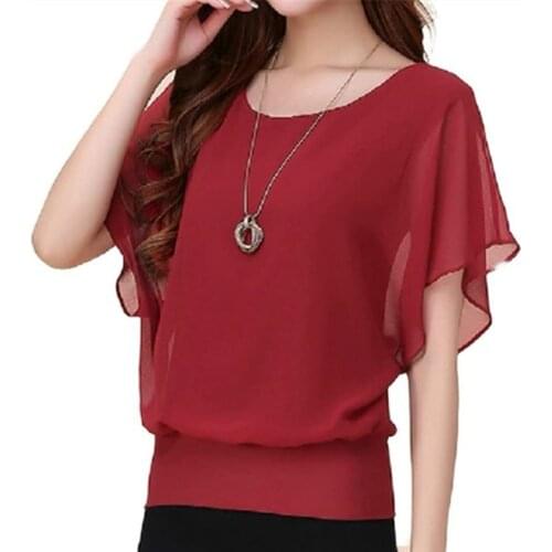 Fun Orange Short Blouses