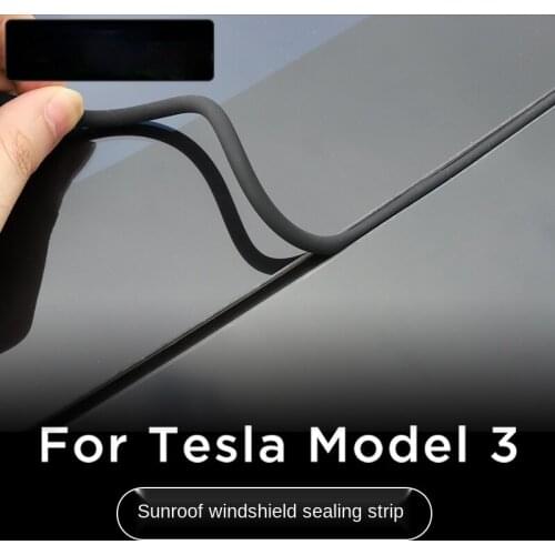 Windshield Roof Wind Guard Noise Lowering Reduction Seal Kit Fit for Tesla Model 3 Damping Sealing Ring Strip