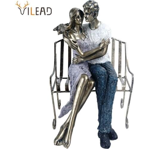 VILEAD Resin Creative Statue Nordic Interior Decor Living Room Bedroom Desktop Decoration Cafe Office Ornaments Home Accessories
