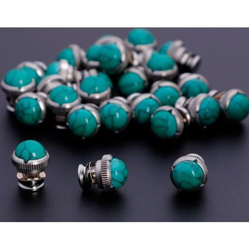 New Arrivals stainless steel Bearing screws with Tiger’s eye Stone for Hair Scissors repair barber scissors accessories