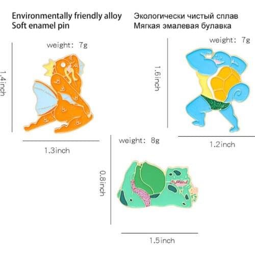 New 20Pcs Squ Blu Mag Alloy Brooch Badge Lapel Action Figure Toy