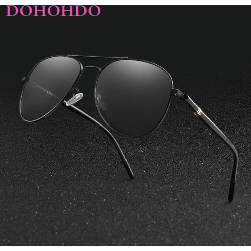 DOHOHDO Oval Sunglasses Polarized Photochromic Men Pilot Chameleon Driving Glasses Women Eyeglasses Eyewear Gafas De Sol Hombre