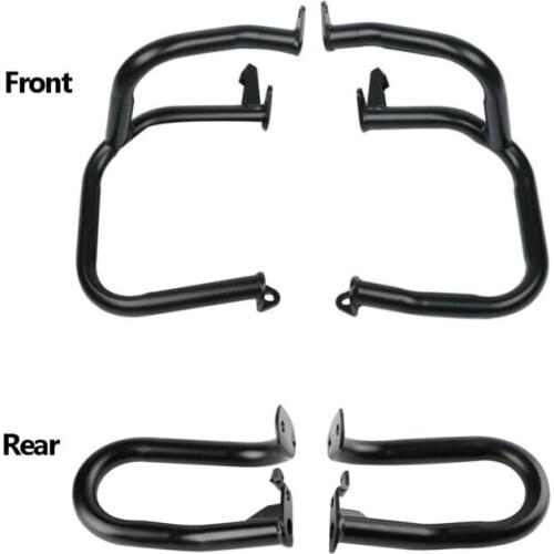 Motorcycle Front Rear Black Engine Guard Crash Bar Fit For Honda Goldwing 1800 GL1800 2001-2017