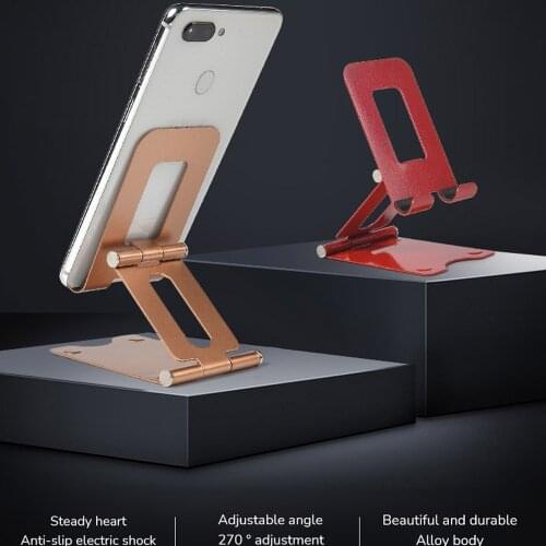 Portable Foldable Metal Phone Holder Adjustable Alloy Tablet Stand for IPhone IPad Desk Desktop Support Bracket