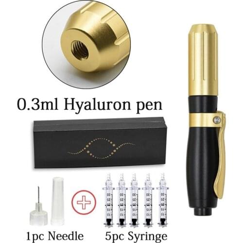2 IN 1 High Pressure Hyaluron Acid Pen High Density Metal Gun Atomizer Removal Wrinkle Skin Care Tools Hyaluron Injection Pen
