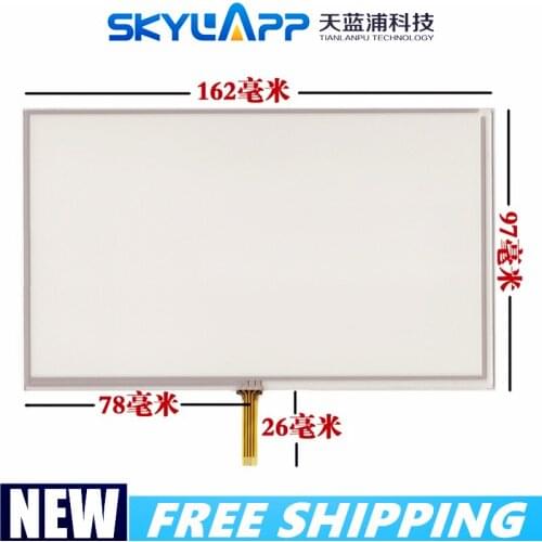 7"inch touch screen for x10 x20 handheld device e road navigation GPS welding handwriting 162mm*97mm Touch panel screen Glass