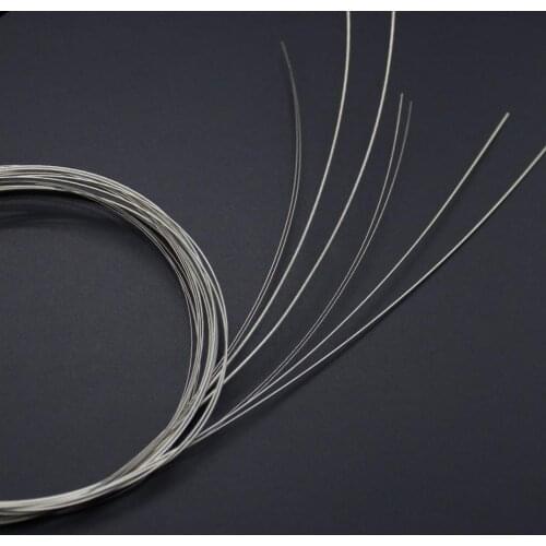 Tooyful Durable 1 Set Silver Plated Stainless Steel Mandolin Replacement Strings Silver E/A/D/G
