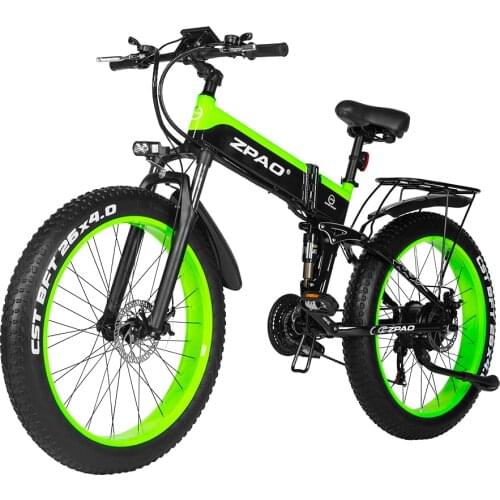 ZPAO Electric Bike Electric Scooter 1000W Snow Bike Folding Ebike Electric Bicycle 4.0 Fat Tire e bike Mountain bike Adult bike