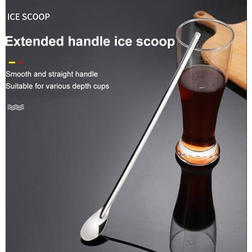 1 PCS Small Iron Spoon Simple Hardcover Coffee Stirring Spoon Smooth Stainless Steel Long Handle Ice Spoon Tableware Teaspoons