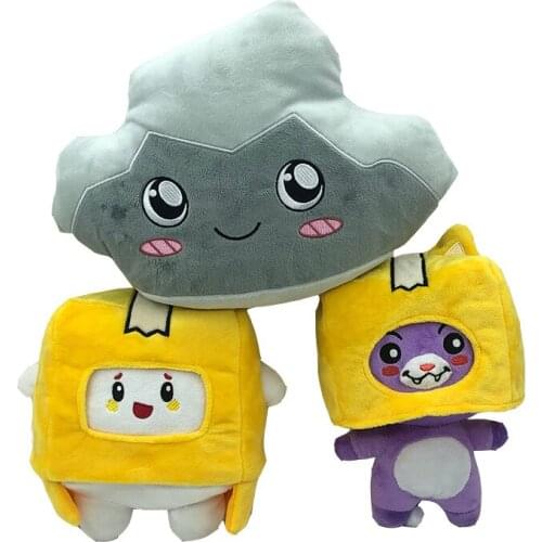 1pc Lankybox Plush Toys Lankybox Removable Cartoon Robot Soft Toys Plush Childrens Gift Turned Into A Doll Girl Bed Pillow Gift