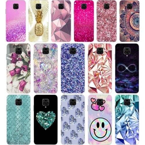 26 Crystal Diamond design gift Soft Silicone Tpu Cover phone Case for Xiaomi Redmi 9 9A Note 9 9 Pro MI 9 SE Lite case