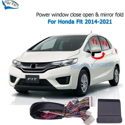 Car Side Rear View Mirror Folding And Auto Window Closer Open Kit Modeul For Honda Fit GK5 2014-2021 Right-Hand-Drive