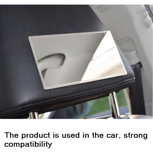 Car Sun Visor Mirror Stainless Steel Portable Sun-Shading Makeup Mirrors High Clear Cars Interior Accessories No Battery 2021