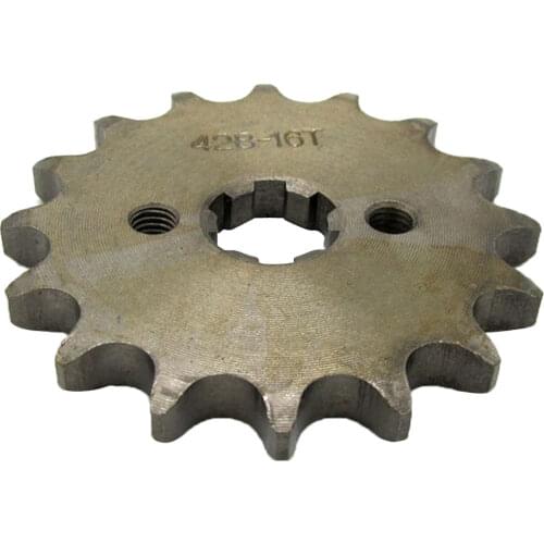 Chain 428 16 Tooth Front Engine Sprocket Dirt Pit Bike ATV Moped 17mm Shaft