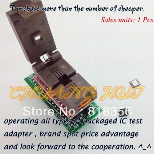 For LABTOOL848 Programmer Adapter LAB-848/LT-848 SPI FLASH Adapter QFN8-DIP/WSON8/DFN8 Size 5x6 IC Test Socket/IC Socket
