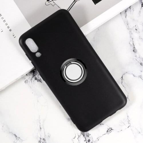 For Samsung Galaxy A02 M02 SM-A022F A022M A022 Back Ring Holder Bracket Phone Case Smartphone TPU Soft Silicone Cover