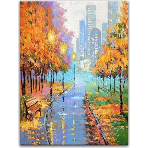 DONGMEI OILPAINTING Hand Painted oil painting Home Decoration painting Knife Painting landscape pictures DM17050411
