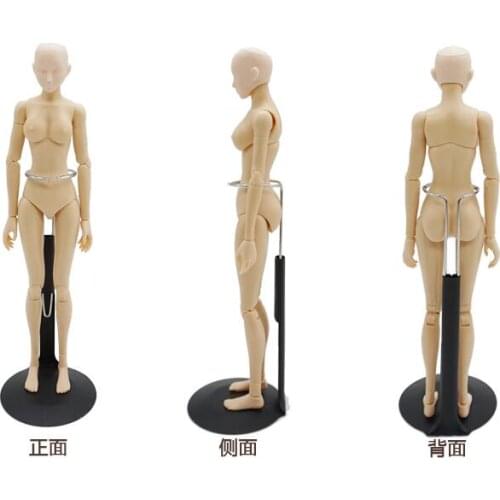 Sketch cartoon drawing female mannequin model plastic massage model