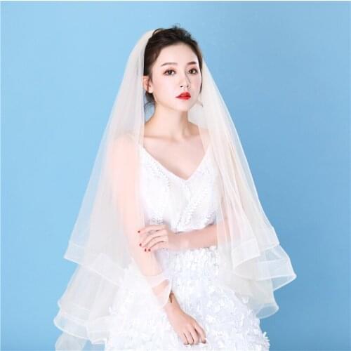 Bridal Veil horsehair veil two tier horsehair bridal veil Wedding Dress Veil