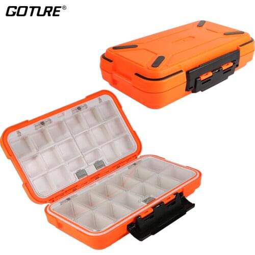 Goture High Quality Double Layers Fishing Tackle Box Double Layer Carp Fishing Accessories Storage Equipment Size S M L