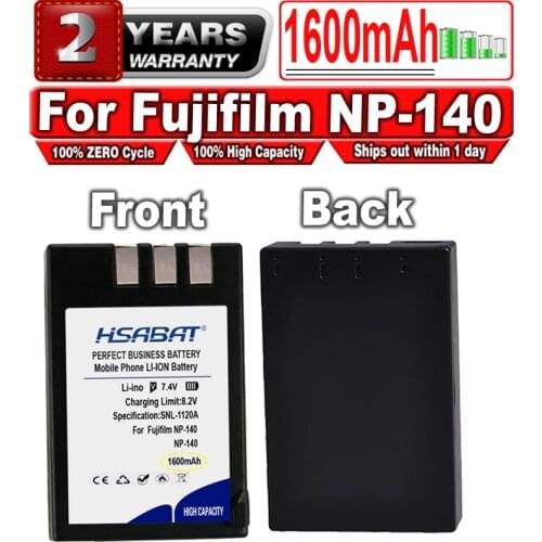 HSABAT 1600mAh NP-140 Battery for Fujifilm NP-140 NP140 FNP-140 for Fuji FinePix S100FS, S200EXR, S205XR Cameras