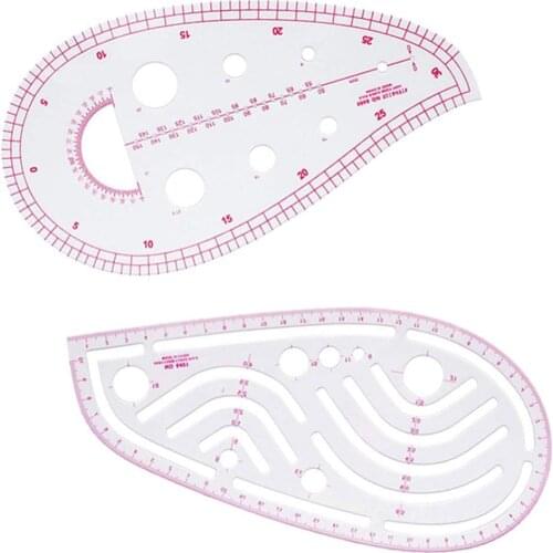 XRHYY Sewing Tools Sew French Curve Metric Shaped Ruler Measure For Sewing Dressmaking Pattern Design Bendable Drawing Template
