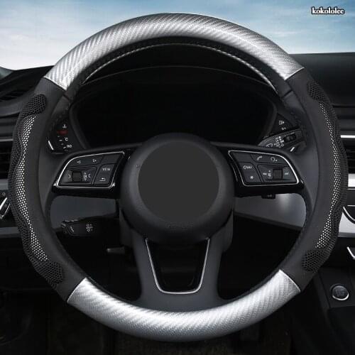 KOKOLOLEE Microfiber Leather Car Steering Wheel Cover For Isuzu D Max Trooper Rodeo Mux Ertiga APV Ignis Edition SX4