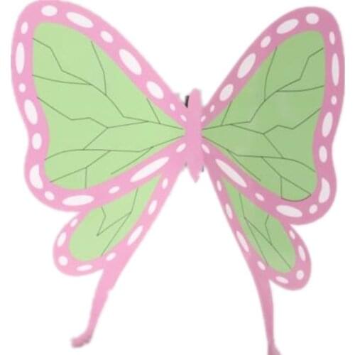 Fashion Floral Cosplay Anime Demon Slayer Kimetsu No Yaiba Kochou Shinobu Women Cosplay Butterfly Headgear for Girls