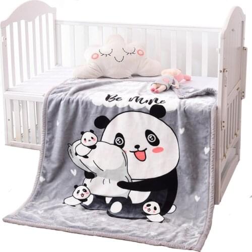 Cartoon Cloud Blanket Childrens Coral Blanket Double Thickness Blanket Flannel Blanket Children Blanket Holding Cart Blanket