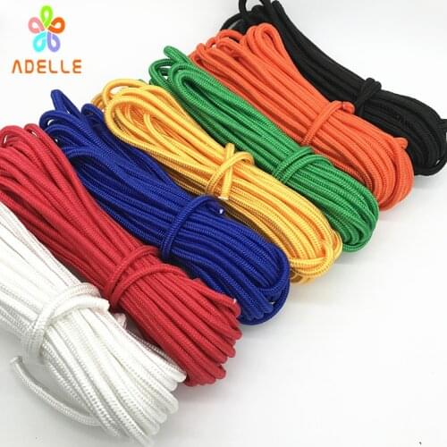 8mm Braided Nylon Polypropylene Rope Strong PP Climbing Boat Yacht Sailing Pulley Clothes Line DIY Free Fhipping 6 colors 10Yard