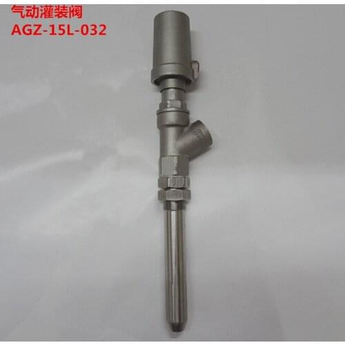 304L Pneumatic Components Barreled Water Liquid Beverage DN15 Automatic Stainless Steel Filling Angle Seat Valve