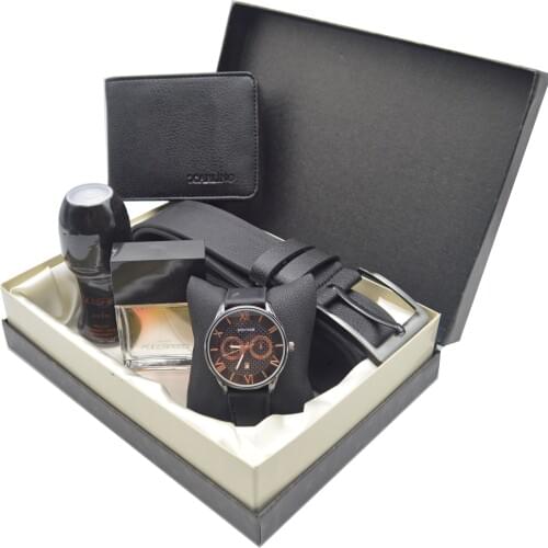Mens Watch Gift Set - Watch - Avon Parfum - Belt - Wallet