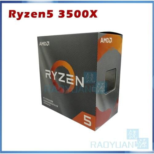 AMD Ryzen 5 3500X R5 3500X 3.6 GHz Six-Core Six-Thread CPU Processor 7NM 65W L3=32M 100-000000158 Socket AM4 New and have fan