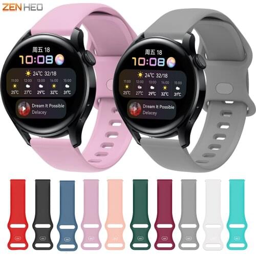 22mm Silicone Strap For Huawei Watch 3/3 Pro Replacement Watchband for Huawei Watch GT GT2e/GT2 46mm/Honor Magic Watch 2 46mm