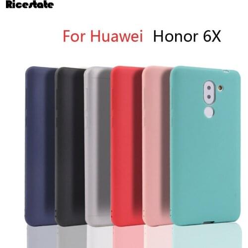 For Huawei Honor 6X Ultra thin Cover for Huawei GR5 2017 Case Huawei Mate 9 lite Matte Silicone TPU Soft Crystal and matte Case