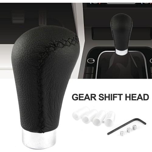 Universal Gear Shift Knob Car Truck Leather Anti Slip Shifter Lever Handle