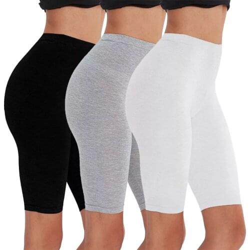 2pcs/3pcs Pack Eco-Friendly Viscose Spandex Bike Shorts For Woman Fitness Active Wear Very Soft Comfortable M30181
