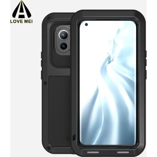 Xio Mi 11 LOVE MEI Life Waterproof POWERFUL Metal Case for Xiaomi 11 Shockproof Phone Cover Full Body Protection Accessories Bag