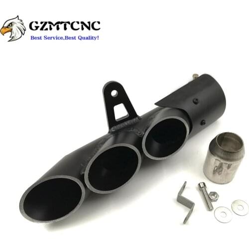 Motorcycle exhaust 36-51mm universal modified exhaust for Kawasaki exhaust z900 zx6r R6 cbr500r gsxr1000r double Triple holes