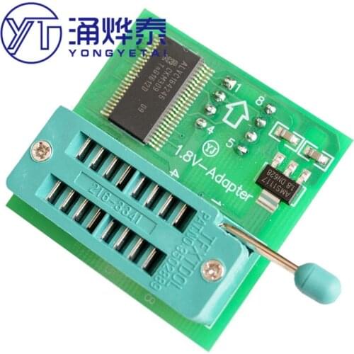 YYT 1PCS 1.8V conversion seat SPI flash memory SOP8 DIP8 conversion flat motherboard MX25 W25 1.8V adapter board