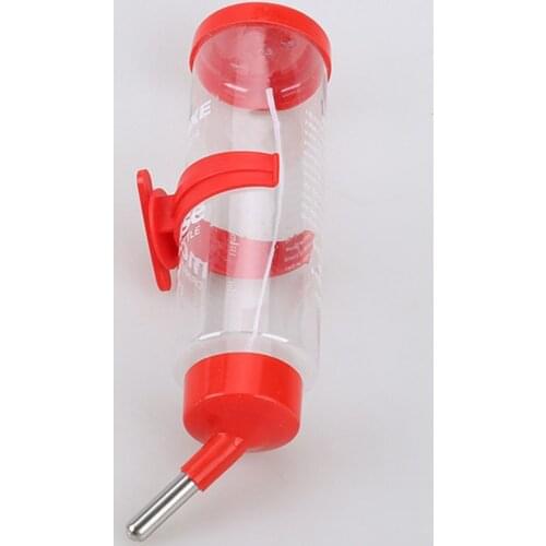 250ML Plastic Hamster Drinker Water Bottle Dispenser Feeder Hanging Pet Dog Pig Squirrel Rabbit Drinking Head Pipe Fountain